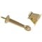 Hillman Rigid Door Stops with Holder Brass Plated 852343 - alternate 1